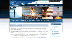 Desktop Screenshot of novoimpex.com